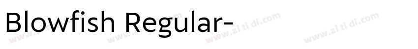 Blowfish Regular字体转换